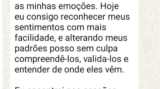 Depoimento sobre reconhecer emoções