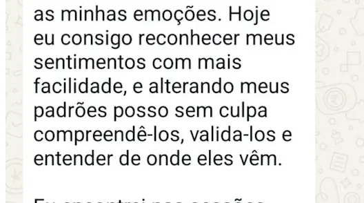 Depoimento sobre reconhecer emoções
