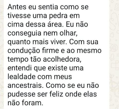 Depoimento sobre lealdade ancestral
