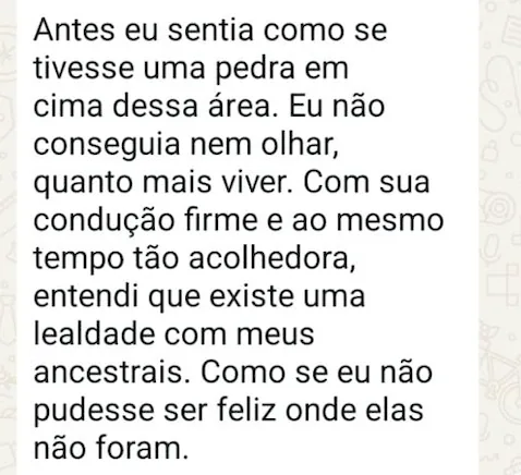 Depoimento sobre lealdade ancestral